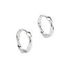 Billede af Aqua Dulce Twirl øreringe sølv - 13 mm