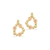 Billede af Øreringe pink cubic zir. 8 kt.