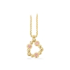 Billede af Vedhæng pink cubic zir. 8 kt. m/sølvkæde