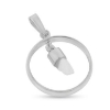 Billede af Tand vedhæng, rund ring omkring, øsken & patz 925s., (incl. ny ring)
