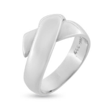 Billede af Ring "Massive Hug" 14 karat hvidguld