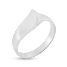 Billede af Ring "Tiny Top" 14 karat hvidguld