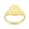 Billede af Ring, Signetring oval plade 13*11 mm. Priser fra