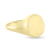 Billede af Ring, Signetring oval plade 13*11 mm. Priser fra