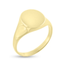 Billede af Ring, Signetring oval plade 13*11 mm 8 kt. facon + 8,1 gr. (prisen er excl. guld)