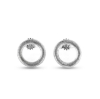 Billede af Ørestik Circles 11 mm. 14 kt. hvg. (overflade sand)