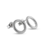 Billede af Ørestik Circles 11 mm. 14 kt. hvg. (overflade sand)
