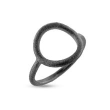 Billede af Ring Circles 15 mm. oxyderet sølv Billede af Ring Circles 15 mm. oxyderet sølv