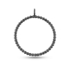 Billede af Vedhæng Circles 31 mm. i oxideret sølv (overflade sand)