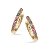 Billede af Dazzling clip-creoler Rainbow safir 0,28 14 kt.