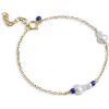 Billede af ENAMEL Copenhagen Sofia Marine armbånd forgyldt sølv m. fvp (15+3 cm)