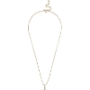 Billede af ENAMEL Copenhagen Twin CZ halskæde forgyldt sølv (45 + 5 cm)