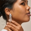 Billede af ENAMEL Copenhagen Solange øreringe sølv