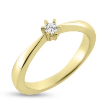 Billede af Ring brillant 0,10 w/vs 14 kt. 585