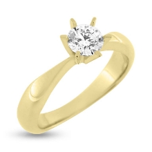 Billede af Ring brillant 0,65 w/vs 14 kt. 585