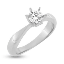 Billede af Ring brillant 0,90 w/vs 14 kt. hvg. 585 Billede af Ring brillant 0,90 w/vs 14 kt. hvg. 585