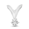 Billede af Vedhæng 14 kt. hvg. med brillanter fra 0,03 ct. - 0,90 ct. Priser fra