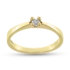 Billede af Ring 4 grab. brill. 0,10 w/piq. 14 kt. 