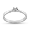 Billede af Ring 4 grab. brill. 0,10 w/piq. 14 kt. hvg. 