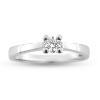 Billede af Ring 4 grab. brill. 0,30 w/piq. 14 kt. hvg. 