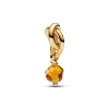 Billede af Pandora Facetteret Evighedscirkel - Orange charm forgyldt metalblanding