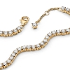 Billede af Pandora Funklende Tennisarmbånd forgyldt metalblanding m. cz (16-20 cm)