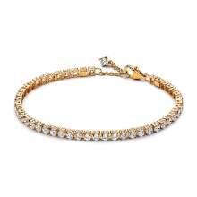 Billede af Pandora Funklende Tennisarmbånd forgyldt metalblanding m. cz (18 cm)