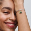 Billede af Pandora Avocado charm sølv + forgyldt metalblanding m. emalje