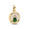 Billede af Pandora Skarabæ Medaljon charm forgyldt metalblanding m. cz
