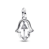Billede af Pandora Hamsa Håndmedaljon charm sølv m. cz