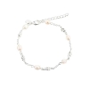 Billede af Aqua Dulce Milena armbånd sølv m. perler (17 + 3 cm)