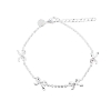 Billede af Aqua Dulce Curve Bow armbånd sølv (17 + 3 cm)