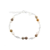 Billede af Aqua Dulce Golden Sand armbånd sølv m. fvp (17 + 3 cm)