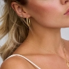 Billede af *Spirit Icons Taste Hoop mellem sølv rosa forgyldt med syntetiske zirkonia 