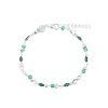 Billede af Aqua Dulce Green Garden armbånd sølv m. cz (17 + 3 cm)