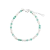 Billede af Aqua Dulce Green Garden armbånd sølv m. cz (17 + 3 cm)