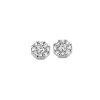 Billede af Spirit Icons Eternal ørestikker 14 karat hvidguld med 0,24 ct. w/vs 