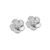 Billede af *Spirit Icons Bloom ørestikker 14 karat hvidguld med 0,04 ct. w/vs 