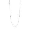 Billede af Spirit Icons Belle halskæde 14 karat hvidguld med 0,08 ct. w/vs 45 cm.  