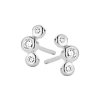 Billede af Spirit Icons Trinity ørestikker 14 karat hvidguld med 0,10 ct. w/vs 