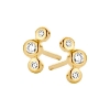 Billede af Spirit Icons Trinity ørestikker 14 karat guld med 0,10 ct. w/vs 