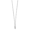 Billede af Spirit Icons Vida halskæde 14 karat guld hvg.med 0,11 ct. w/vs 45 cm.  