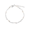 Billede af Aqua Dulce White Garden armbånd sølv m. cz+  fvp (17 + 3 cm)