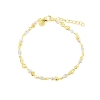 Billede af Aqua Dulce White Garden armbånd forgyldt sølv m. cz+  fvp (17 + 3 cm)