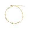 Billede af Aqua Dulce Darling Rock armbånd forgyldt sølv m. cz (17 + 3 cm)