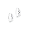 Billede af Aqua Dulce Darling Rock Hoops øreringe sølv m. cz