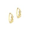 Billede af Aqua Dulce Darling Rock Hoops øreringe forgyldt sølv m. cz