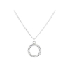 Billede af Aqua Dulce Darling Circle halskæde sølv m. cz (42 + 3 cm)