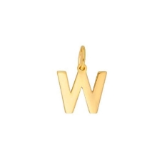 Billede af Nordahl Andersen Bogstav vedhæng (9 mm) 14 karat guld - W Billede af Nordahl Andersen Bogstav vedhæng (9 mm) 14 karat guld - W
