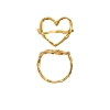 Billede af STINE A Funky Heart ring forgyldt sølv (str 48-60)